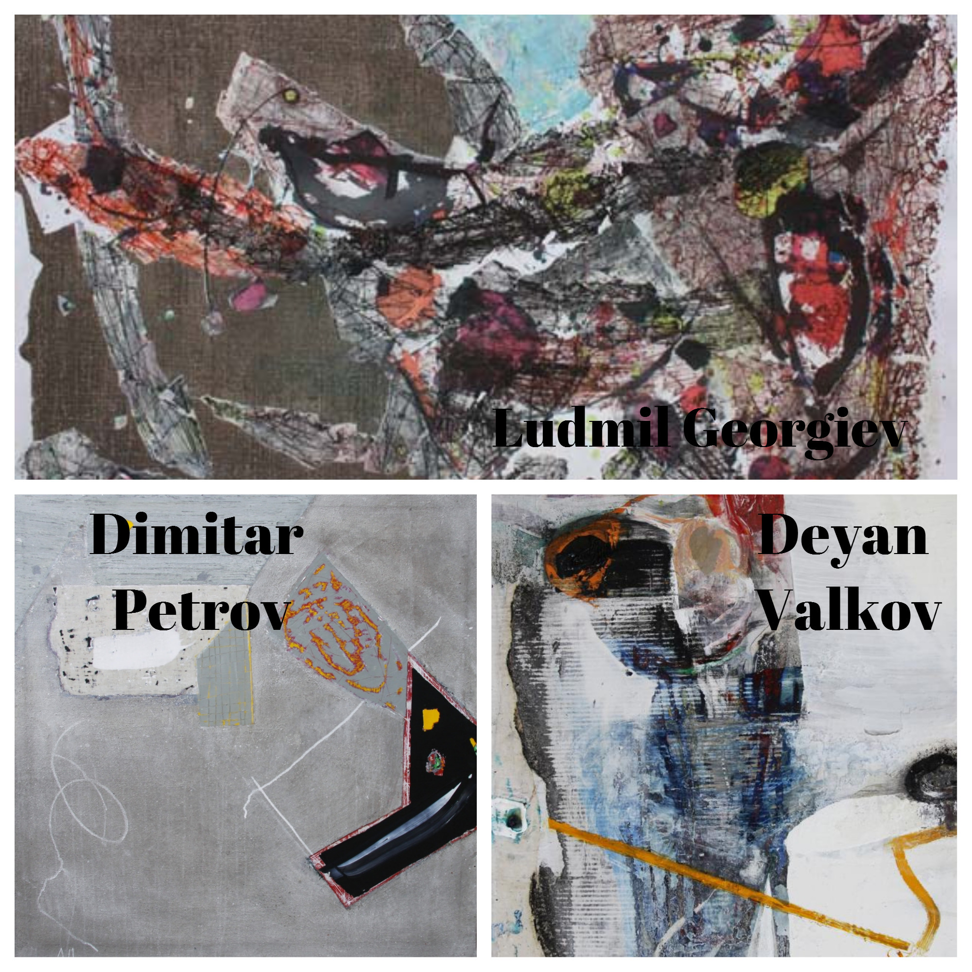 VÝSTAVA MALBA A GRAFIKA. Dejan Valkov, Ljudmil Georgiev, Dimitar Petrov