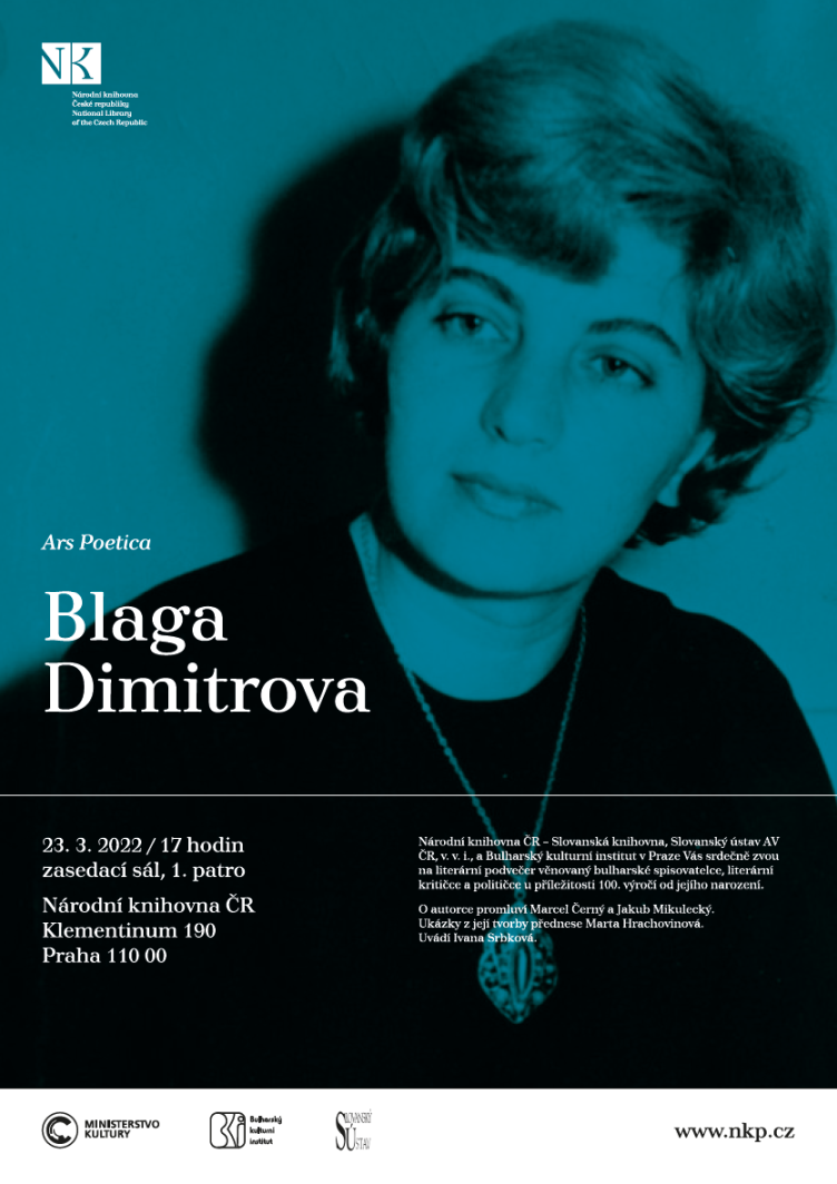 Ars Poetica. 100 let od narození Blagy Dimitrovové