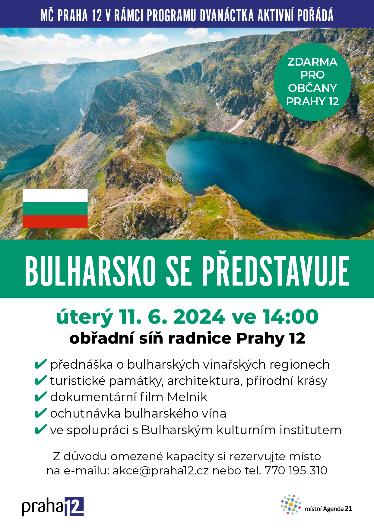 Bulharsko se představuje. Program Prahy 12