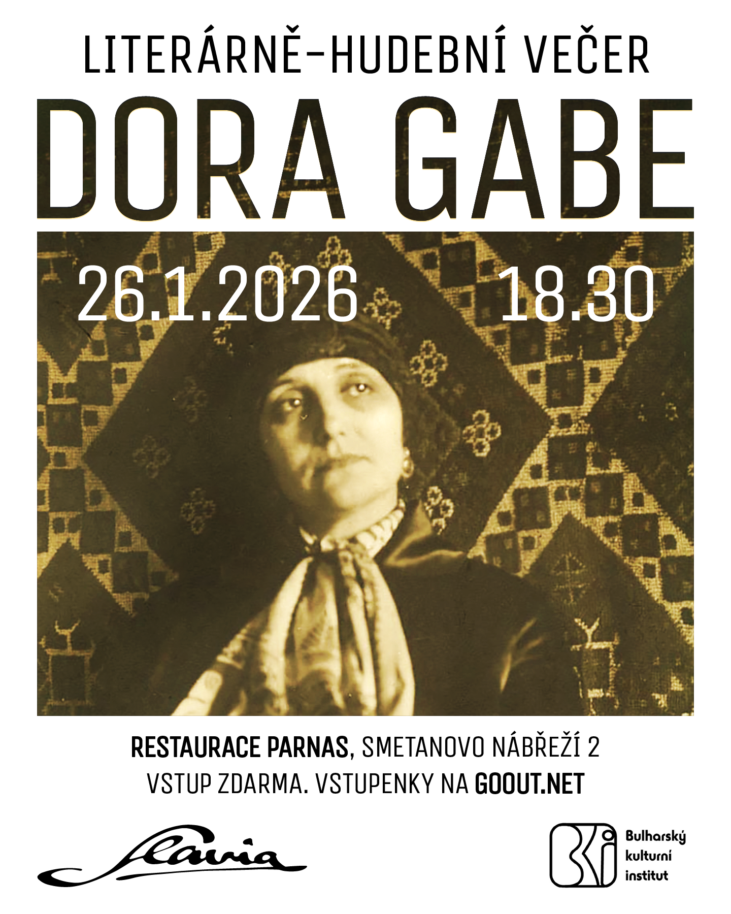 Literárně-hudební večer: Dora Gabe